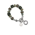 thumbnail image 1 of Silvertone Dove Disc Fall Crystal Bead Charm Bracelet, 1 of 1