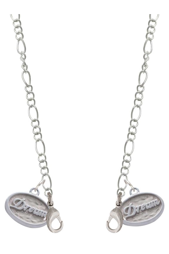 Silvertone Dream - Oval Seal Silvertone Face Mask Necklace