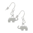 thumbnail image 1 of Silvertone Elephant with Crystal Eyes Heart French Earrings, 1 of 1