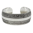 thumbnail image 1 of Silvertone Etched Chunky Bracelets - Triangles, 1 of 1