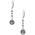thumbnail image 1 of Silvertone Faith in Circle Crystal Madison Leverback Earrings, 1 of 2