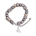 thumbnail image 1 of Silvertone Fork Knife and Spoon Silver Tone Christian Bead Bracelet, 1 of 4