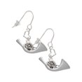 thumbnail image 1 of Silvertone French Horn Heart French Earrings, 1 of 4