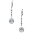 thumbnail image 1 of Silvertone Giddy Circle Crystal Madison Leverback Earrings, 1 of 2
