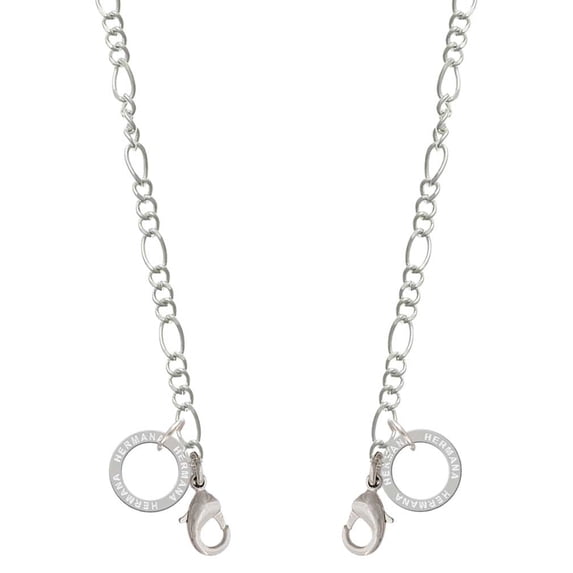 Silvertone Hermana Eternity Ring Silvertone Face Mask Necklace