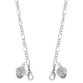 thumbnail image 1 of Silvertone Hope on White Spinners Silvertone Face Mask Necklace, 1 of 2