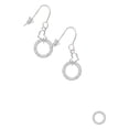 thumbnail image 1 of Silvertone John 3:16 Eternity Ring Heart French Earrings, 1 of 1