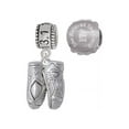 thumbnail image 1 of Silvertone Large Ballet Slippers 13.1 Half Marathon Run She Believed She Could Charm Beads (Set of 2), 1 of 1