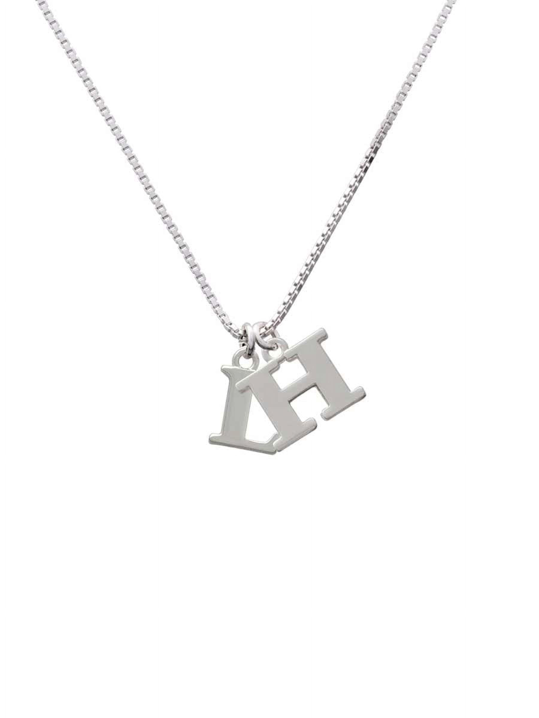 Silvertone Large Initial L H Initial Necklace c3d73667 9999 4ba6 abb5 a8b3c7374e36.5be682f6fc8c453cde0fb0b9f1d686eb