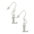 thumbnail image 1 of Silvertone Large Initial - L - Heart French Earrings, 1 of 4