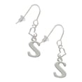 thumbnail image 1 of Silvertone Large Initial - S - Heart French Earrings, 1 of 4