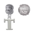 thumbnail image 1 of Silvertone Large Initial - T - Come Let us Adore Him Charm Beads (Set of 2), 1 of 1