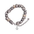 thumbnail image 1 of Silvertone Mini Clear Crystal Star Silver Tone Christian Bead Bracelet, 1 of 4