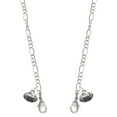 thumbnail image 1 of Silvertone Mini Football with AB Crystal Silvertone Face Mask Necklace, 1 of 2