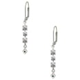 thumbnail image 1 of Silvertone Mini May - Green Crystal Heart Crystal Madison Leverback Earrings, 1 of 2