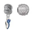 thumbnail image 1 of Silvertone Mini Royal Blue Running Shoe Snowflakes are Kisses from Heaven Charm Beads (Set of 2), 1 of 1
