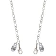 thumbnail image 1 of Silvertone Mini Skull Silvertone Face Mask Necklace, 1 of 2