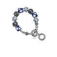 thumbnail image 1 of Silvertone Mini Year 2020 Blue Moon Bead Charm Bracelet, 1 of 1