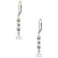 thumbnail image 1 of Silvertone Mini Year 2020 Crystal Madison Leverback Earrings, 1 of 2