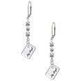thumbnail image 1 of Silvertone My Angel Envelope Crystal Madison Leverback Earrings, 1 of 2