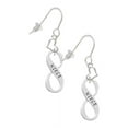 thumbnail image 1 of Silvertone Niece Infinity Sign Heart French Earrings, 1 of 4