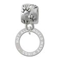 thumbnail image 1 of Silvertone Not All Angels Have Wings Eternity Ring - Paw Print Charm Bead, 1 of 1
