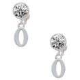 thumbnail image 1 of Silvertone Number - 0 - Clear Crystal Clip On Earrings, 1 of 3