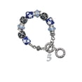 thumbnail image 1 of Silvertone Number - 5 - Blue Moon Bead Charm Bracelet, 1 of 1