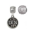 thumbnail image 1 of Silvertone Nurse Caduceus Seal - LVN 26.2 Marathon Run She Believed She Could Charm Beads (Set of 2), 1 of 1