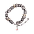 thumbnail image 1 of Silvertone Pink Baby Safety Pin Silver Tone Christian Bead Bracelet, 1 of 4