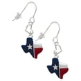 thumbnail image 1 of Silvertone Red and Blue Texas Heart French Earrings, 1 of 4
