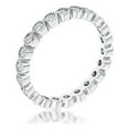 thumbnail image 1 of Silvertone Round-Cut Bezel Cubic Zirconia Eternity Ring, 1 of 1