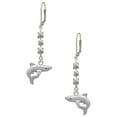 thumbnail image 1 of Silvertone Shark Crystal Madison Leverback Earrings, 1 of 2