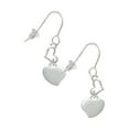 thumbnail image 1 of Silvertone Small 2-D Puffy Heart Heart French Earrings, 1 of 4