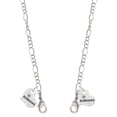 thumbnail image 1 of Silvertone Small Bridesmaid Heart Silvertone Face Mask Necklace, 1 of 2