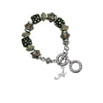 thumbnail image 1 of Silvertone Small Gelato Script Initial - A - Fall Crystal Bead Charm Bracelet, 1 of 1