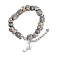 thumbnail image 1 of Silvertone Small Gelato Script Initial - A - Silver Tone Christian Bead Bracelet, 1 of 4