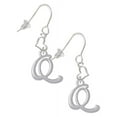 thumbnail image 1 of Silvertone Small Gelato Script Initial - Q - Heart French Earrings, 1 of 1