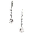 thumbnail image 1 of Silvertone Small I Love You to the Moon Crystal Madison Leverback Earrings, 1 of 2
