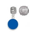 thumbnail image 1 of Silvertone Small Royal Blue Enamel Disc 13.1 Half Marathon Run She Believed She Could Charm Beads (Set of 2), 1 of 1