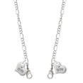 thumbnail image 1 of Silvertone Small Wife Heart Silvertone Face Mask Necklace, 1 of 2