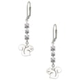 thumbnail image 1 of Silvertone Squirrel Crystal Madison Leverback Earrings, 1 of 2