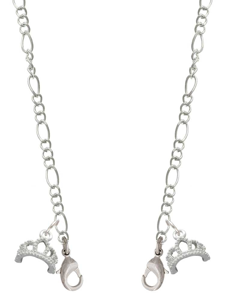 Silvertone Tiara Silvertone Face Mask Necklace