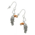 thumbnail image 1 of Silvertone Toucan Heart French Earrings, 1 of 3