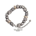 thumbnail image 1 of Silvertone Volleyball Mom Silver Tone Christian Bead Bracelet, 1 of 4