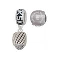 thumbnail image 1 of Silvertone Wide Diagonal Cable Spinner 5K Run She Believed She Could Charm Beads (Set of 2), 1 of 1
