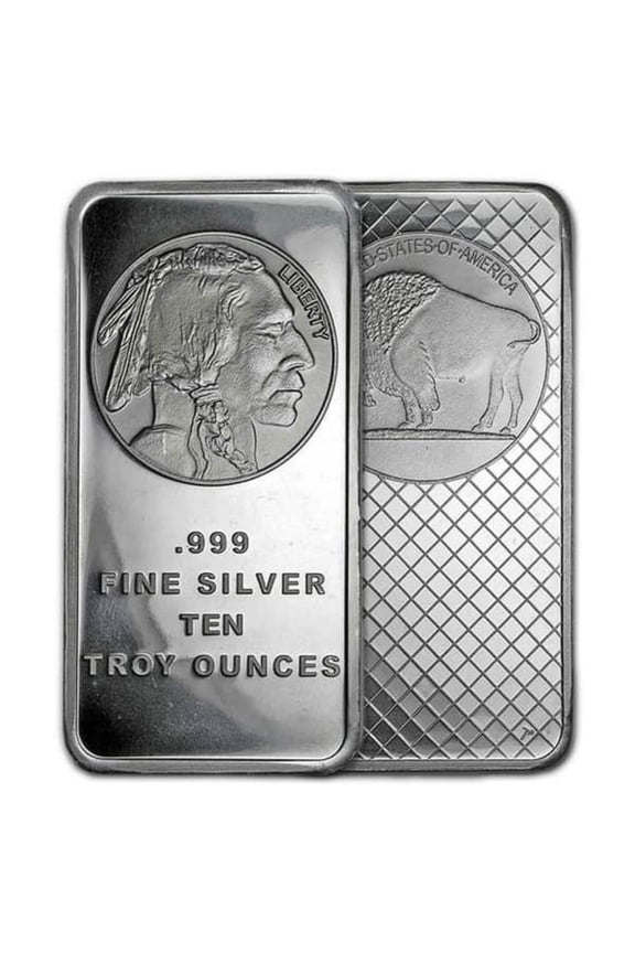 Mint Buffalo Design 10 oz Silver Bar - Sealed