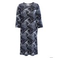 thumbnail image 1 of Silverts 210411001 Womens Adaptive Wheelchair Dress, Navy Print - 2XL, 1 of 1