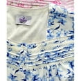 thumbnail image 1 of Silverts 263200104 Cotton Hospital Nightgown with 3 by 4 Long Sleeve for Women - Extra Large, Blue Lily, 1 of 1