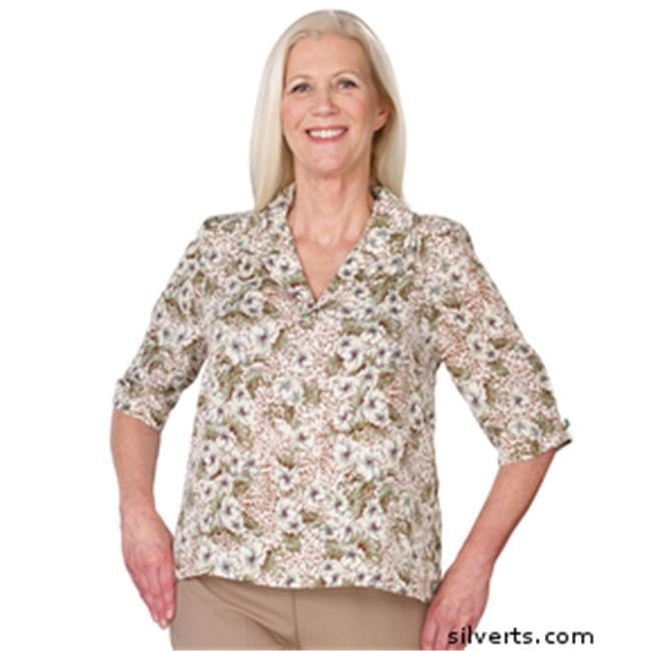Silverts 270911502 Adaptive Clothing Blouses Handicap Clothing For